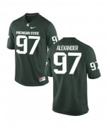 Men's Justice Alexander Michigan State Spartans #97 Nike NCAA Green Authentic College Stitched Football Jersey AI50T50IZ